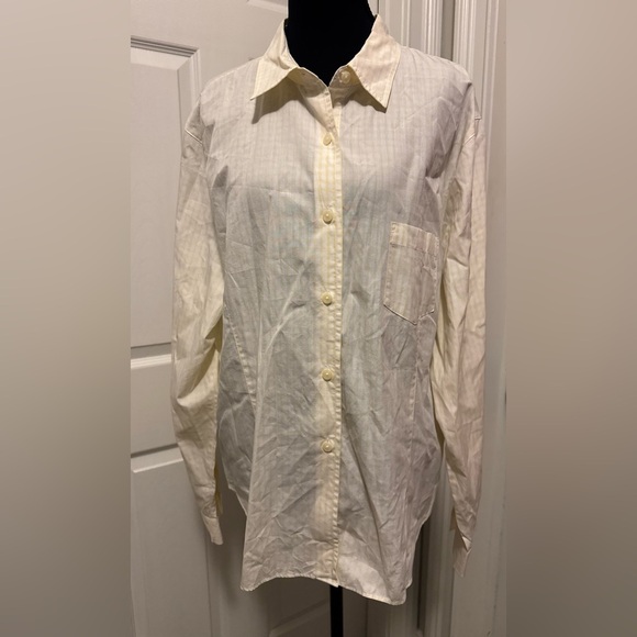 Talbots Yellow Long Sleeve Button Down Shirt - Picture 1 of 7